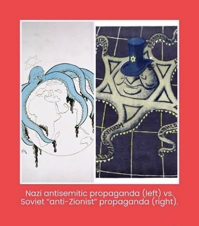 CptAllenHistory's tweet photo. The Soviets made antisemitism respectable among Western academia by rebranding it as anti-Zionism.

They never really hid the substitution.

Soviet newspapers in the 1960s wrote that “the character of the Jewish religion serves the political aims of the Zionists,” compared Judaism to the Italian mafia, and claimed Israel was merely a tool for Jewish world domination.

This became state policy.

After Israel’s stunning 1967 victory over Soviet-armed and Soviet-trained Arab armies, KGB Chairman Yuri Andropov launched Operation SIG.

The goal was explicit: keep repeating that the United States and Israel were “fascist, imperial-Zionist countries” bankrolled by rich Jews.

The aim was to take preexisting anti-Jewish sentiment across the Islamic world and increase it by orders of magnitude and turn it into a permanent terrorist war against Israel and America.

Thousands of agents of influence were deployed.
Arabic translations of The Protocols of the Elders of Zion were distributed.
Classical European antisemitism was repackaged as progressive anti-colonialism.

The campaign worked. You can still see it today.

Campus slogans about “settler-colonialism,” “Zionism is racism,” and Jews as white oppressors are the direct descendants of Soviet propaganda developed mostly in the 1970s.

The Soviets did not invent hatred of Jews.
But they industrialized it, made it respectable, mainstreamed it, and exported it.

They created the version of antisemitism that still shapes UN resolutions, NGO language, protest slogans, and much of the modern “anti-Zionist” vocabulary.

“Anti-Zionism” was, and is, the same old hatred under a new name.
