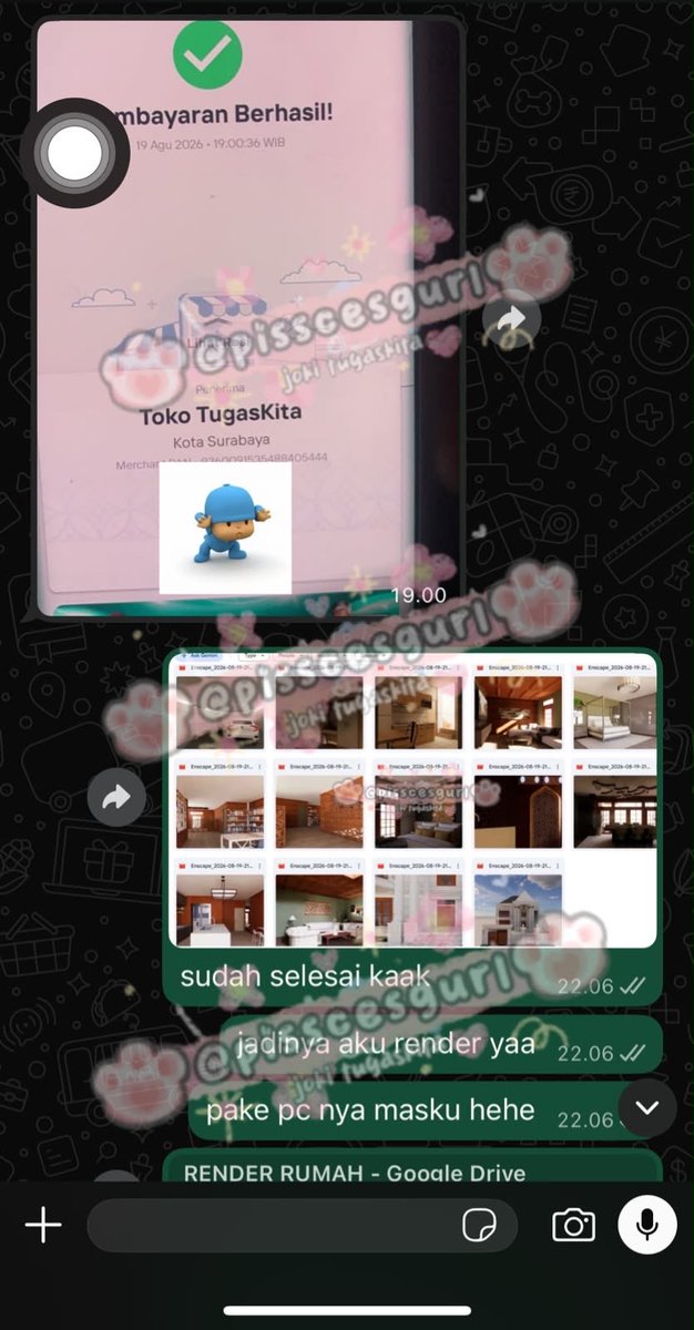 pisscesgurl's tweet photo. 🌻TESTIMONI RENDER ENSCAPE INRUSH🌻

— Render Revit D5 Enscape
— Render Sketchup Autocad
— Setting Lighting Material D5 Enscape
 — Revit 2026, 2025, 2024
— Render foto dan Video Inrush

#zonauang #zonajajan #zonaba #renderD5 #renderEnscape #Sketchup #autocad #revit #jokitugas #joki