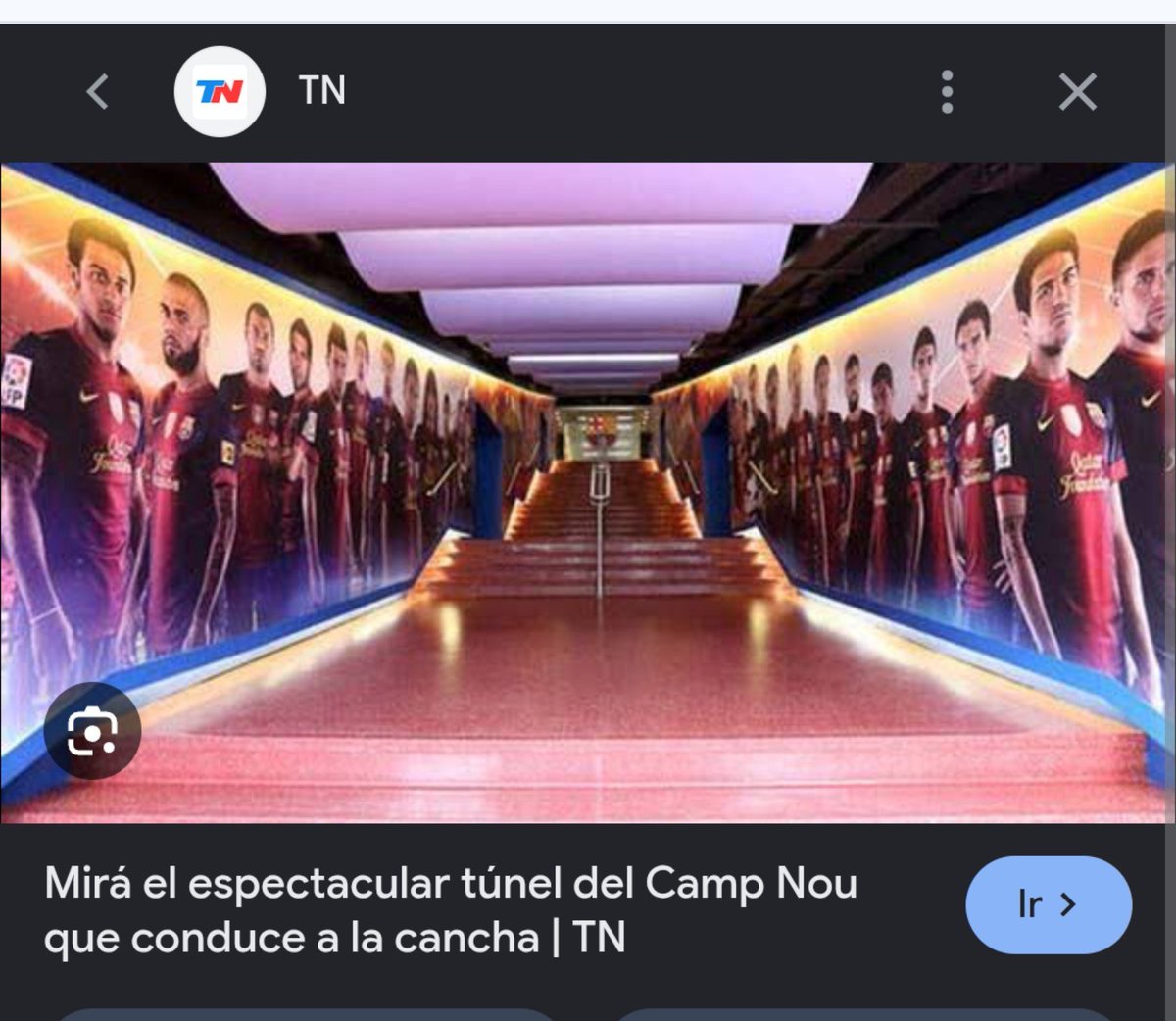 facuibarra_rc's tweet photo. que es lo incorrecto @diegociochiok?? presentaron un proyecto de modernización del estadio (el cual no hicieron) y en el render pusieron una foto editada del túnel del Barcelona jajajaja https://t.co/Zua2nEmvvF