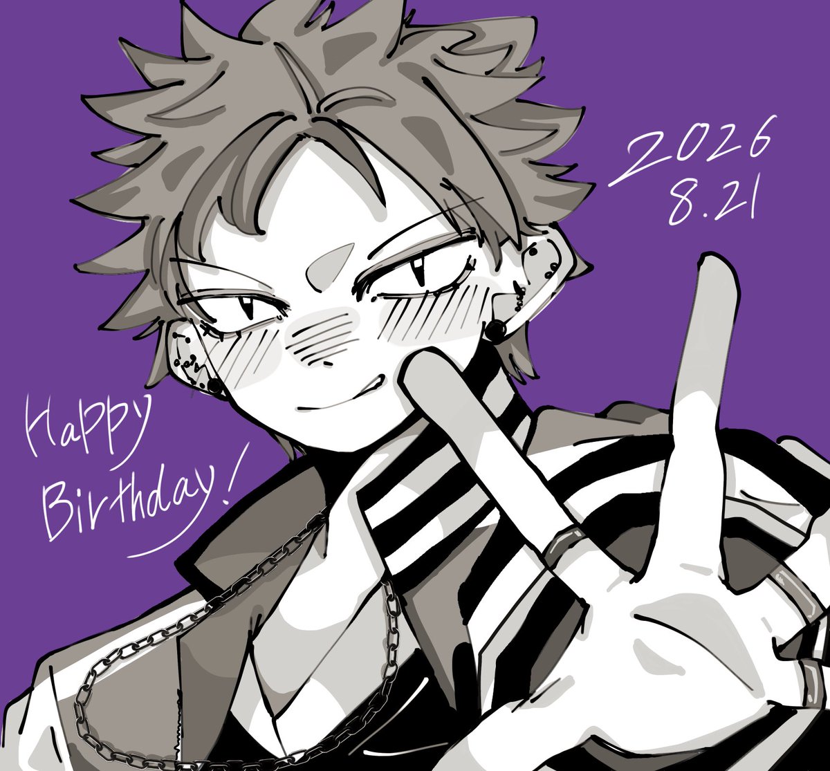 tudu_uuuuu's tweet photo. Happy Birthday!! 📿💜

 #波羅夷空却誕生祭2026 
 #波羅夷空却生誕祭2026 https://t.co/Lj12cChsey