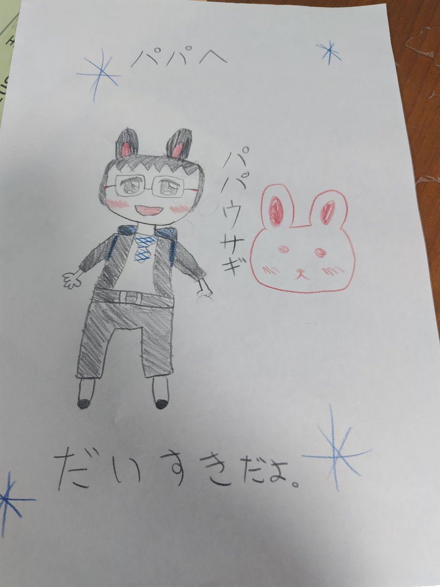 1904tomo's tweet photo. 娘🐰からのプレゼント
泣く😭 https://t.co/oL2i7AO2qe