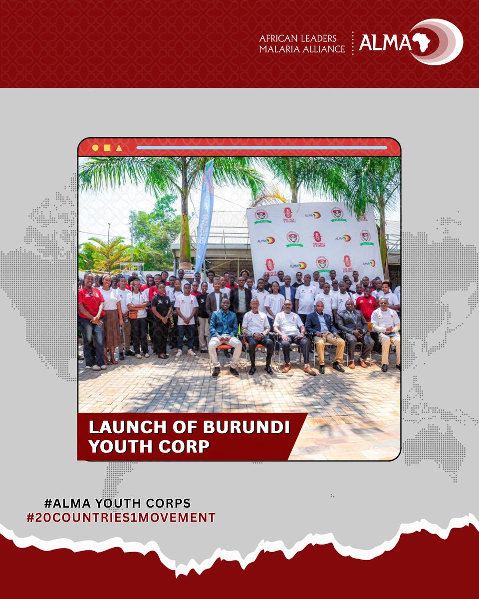 malariacorps's tweet photo. On #WorldMosquitoDay, we celebrate Burundi launching its Malaria and NTD Youth Corps as the 20th chapter to join the movement. 

20 youth corps. One movement. Will you wait or lead?

#YouthEmpowerment #20Countries1Movement https://t.co/VIpExmEmAq