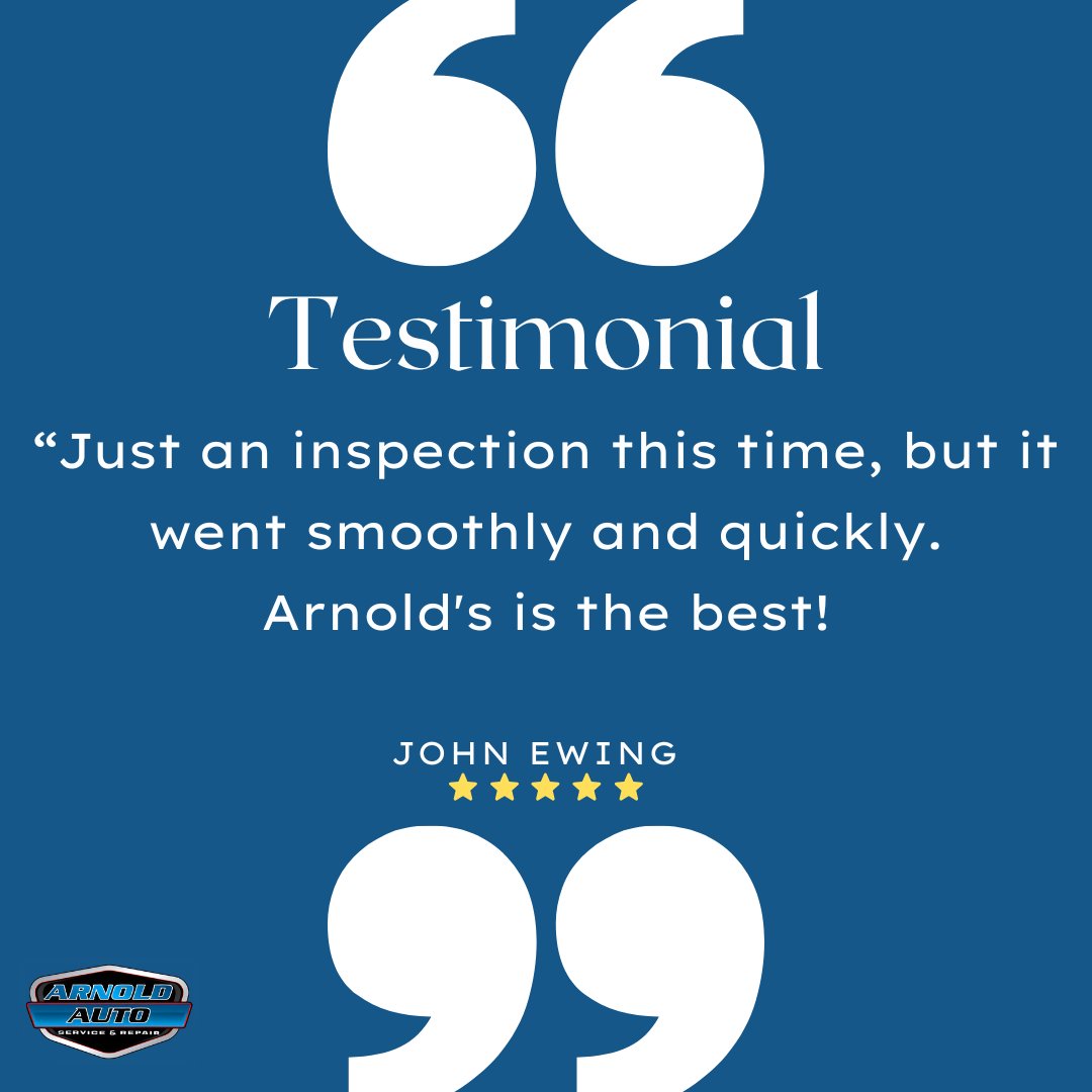 arnoldautorepar's tweet photo. Thanks, John! We’re happy your inspection was quick and smooth. We appreciate the trust so much! 🚗🔧😊 

 #ArnoldAutoRepair #OgdenUT #Fyp #TrendingNow #ExploreMore https://t.co/VzthVUt1r1