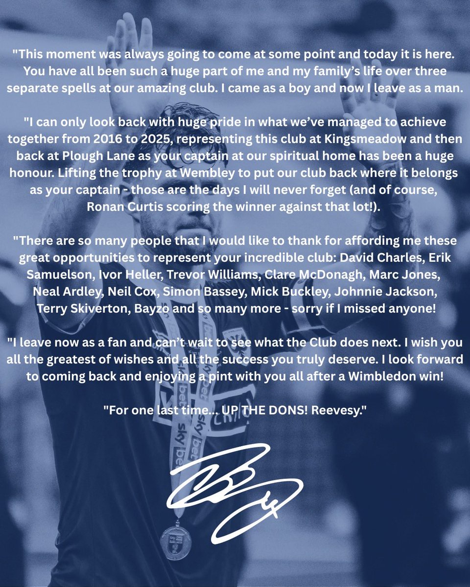 AFCWimbledon's tweet photo. A message from Jake to you 🖋️ https://t.co/YiyR7OCIdF