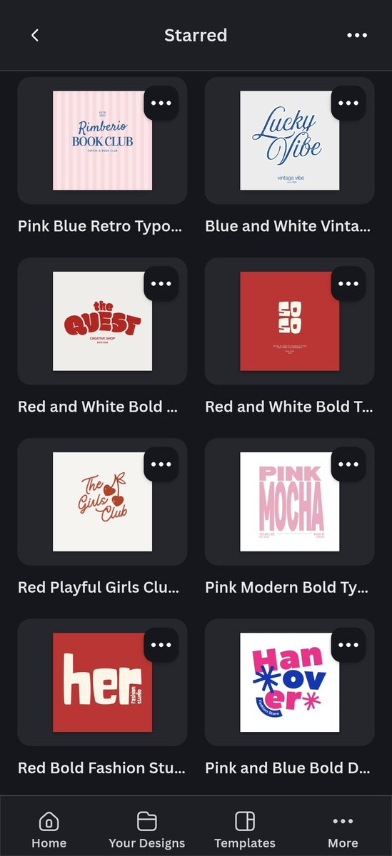 tenlxi's tweet photo. Artinya apa kalau udah starred in logo di canva? 😅 https://t.co/UCurepfZGY