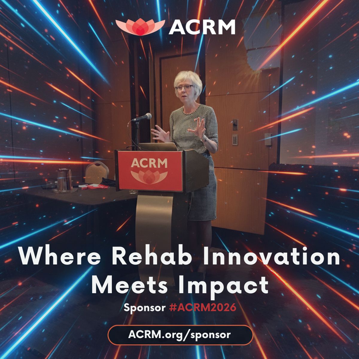 ACRMconference's tweet photo. Where rehabilitation innovation meets impact.

Sponsoring ACRM 2026 places your organization in front of rehabilitation leaders, clinicians, researchers, and decision-makers who are advancing the future of the field.
Build visibility, create meaningful connections, and support the work shaping rehabilitation medicine.

https://t.co/6ywvhMPWeB

#ACRM2026 #ACRM #Sponsorship #RehabilitationMedicine #RehabilitationResearch #HealthcareInnovation #MedicalConference #RehabProfessionals #ACRMCommunity