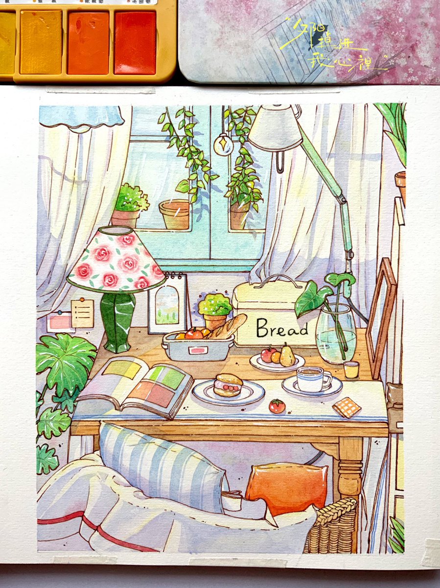 Patrickapostle1's tweet photo. Looking for a fun new hobby Try watercolor sketching! Perfect for relaxing and creating tiny, lovely art pieces. Start with just 2 basic brushes and a small set of paints—no fancy gear needed! https://t.co/HwSK69lLPL