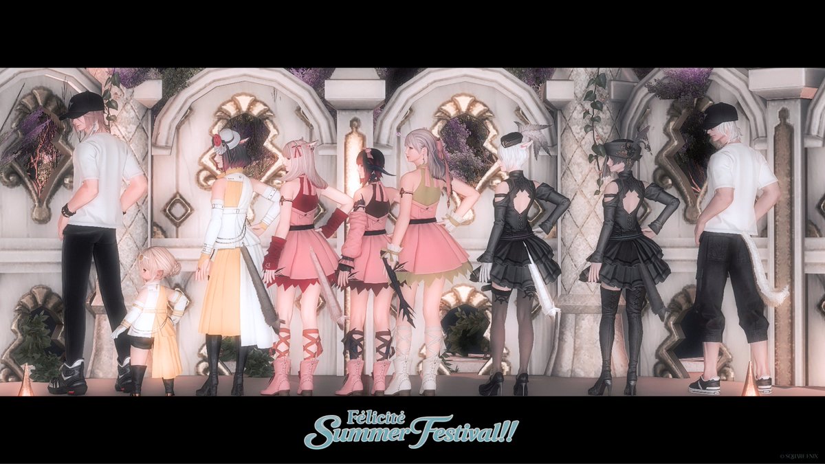 F_oimo's tweet photo. Félicité -SummerFestival-
ご来場誠にありがとうございました！
あちちな夏をクールに決められた！かは怪しいですが！
多くの方に来ていただけて嬉しかった！
し！！！！
アイドルはちゃめちゃに楽しかった～！！！
いっぱいいっぱいのありがとうの気持ちです💙

♡*୨୧┈┈┈┈୨୧*♡
#Felicite_FF14 https://t.co/GmTj00N6dp