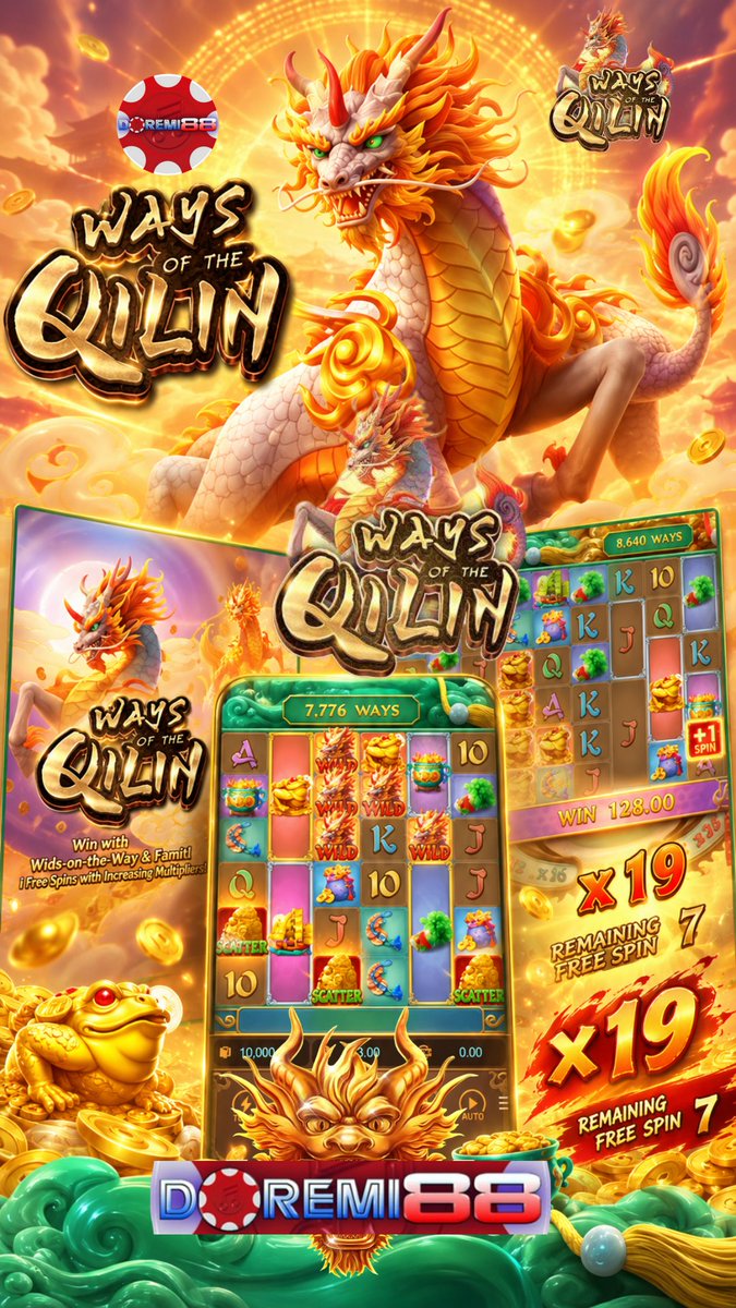 boogybear41455's tweet photo. Ways of the Qilin Slot 2026 แ #PGSoft
#Doremi88
Ways of the Qilin ๐โจ vibes-nya beda!
Tiap momen penuh kejutan & bikin penasaran ๐
๐ฅ Coba rasakan keseruannya di Doremi88 ๐ฐ
https://t.co/vgGqYjOXhg
#WaysOfTheQilin #indoviral #jackpot #indonesia #maxwin #rtpslot #situsgacor https://t.co/6gvSeQsco6