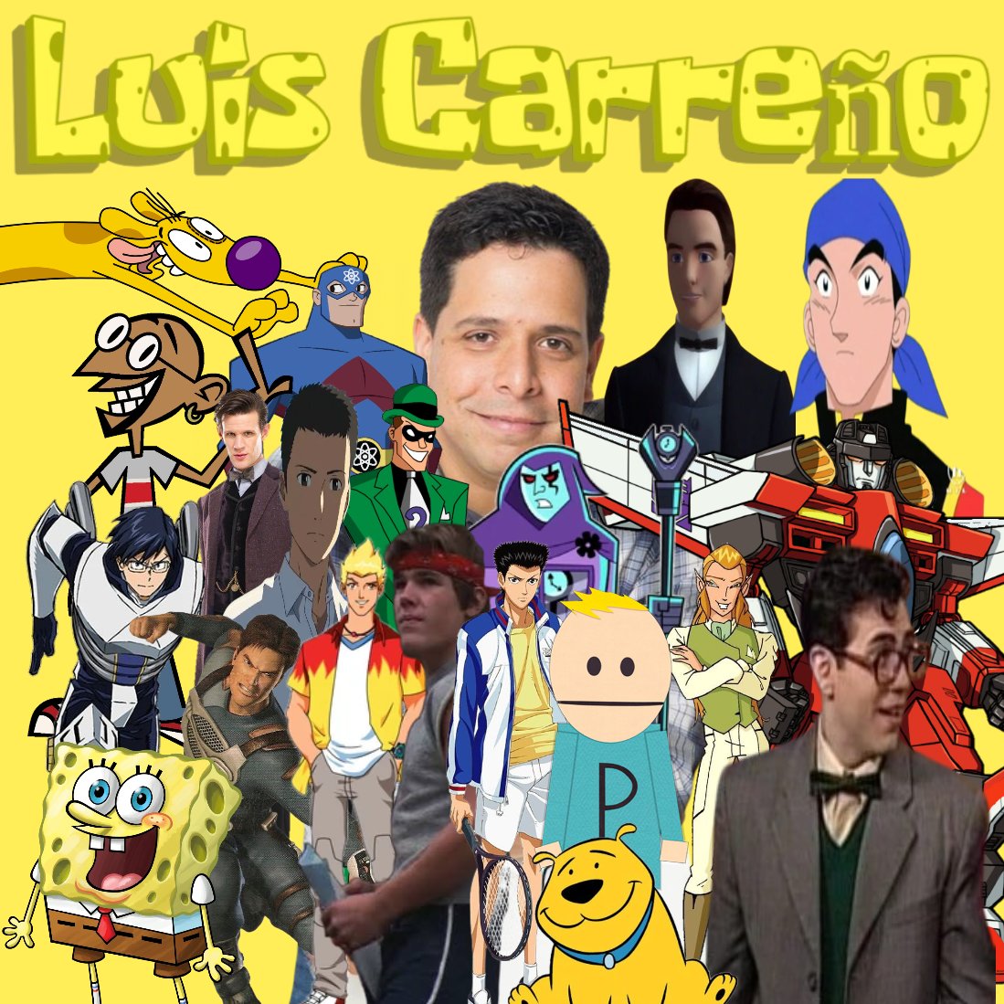 Camelo2017's tweet photo. Feliz cumpleaños @luiscarreno1 Hice esta imagen para ti con todos tus personajes mas conocidos. Que dios te bendiga.
#BobEsponja #CatDog #MaxSteel #MyHeroAcademia #MartinMystery #BarbieEnElCascanueces #DoctorWho #SecundariaDeClones #ElAcertijo #ElJardinDeLasPalabras #ElAtomo https://t.co/TCo2CTpuPn