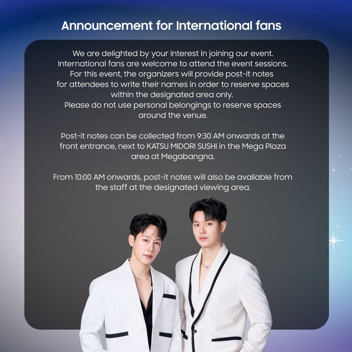 SamsungThailand's tweet photo. 🔔ข่าวดี ! สำหรับชาวหมูยอที่พลาดลงทะเบียนไป
สามารถ Walk-Inมาลงทะเบียนได้ในวันงาน
รอบนี้ไม่อยากให้พลาดแล้วนะ !

อยากให้ทุกคนมาร่วมเป็น (สักขี) พยานกัน
แอบกระซิบว่างานนี้ มีแต่ฟินกับฟินน😳

รีบมาลงทะเบียนหน้างานกันน้าา
⏰ เริ่มงาน 17:30น.

#GalaxyxYinWar #GalaxyA57 #Samsung https://t.co/hwdxjOT2f2