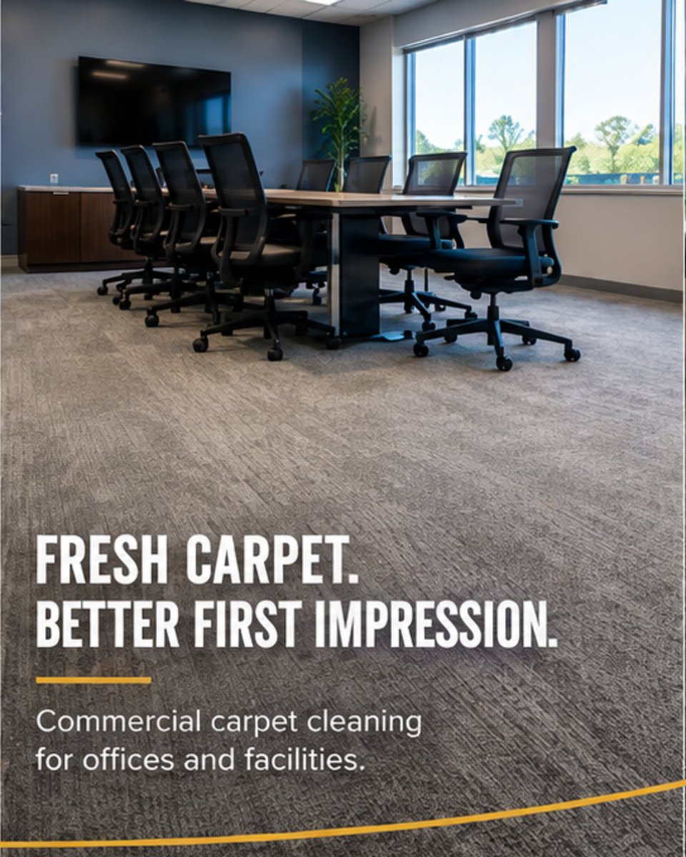 AscentCleaning's tweet photo. Your commercial carpet can look clean while hiding years of traffic buildup and embedded dirt.

Clean carpet. Better first impression.

Book an ACS walkthrough.

#CommercialCleaning #FacilityManagement #CarpetCleaning https://t.co/hPJytknTXc