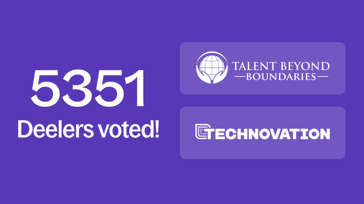 deel's tweet photo. You can announce your values, or you can live them.

We asked our team where Deel should give back. They chose @TBBforTalent and @technovation 🙌

Beyond the monetary donation, they also volunteered their own time to these organizations. 

Always proud of our Deelers! https://t.co/ko9iKPilvd