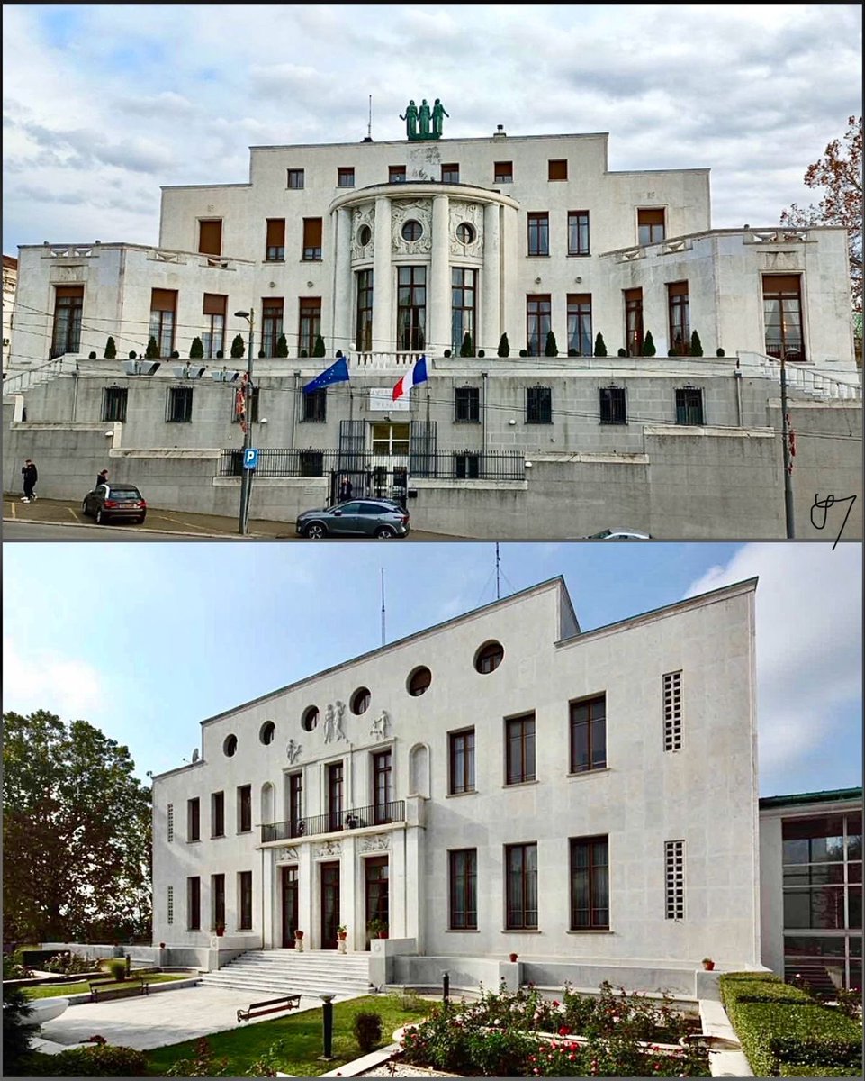 SonjaJo82306956's tweet photo. EMBASSY OF FRANCE, 1929-1933
11 Pariska Street, Belgrade, Serbia 🇷🇸 
Designed in 1926 by French architect Roger-Henri Expert, with Serbian architect Josif Najman as assistant.
More text: ⬇️ https://t.co/qTxNvQcQSr