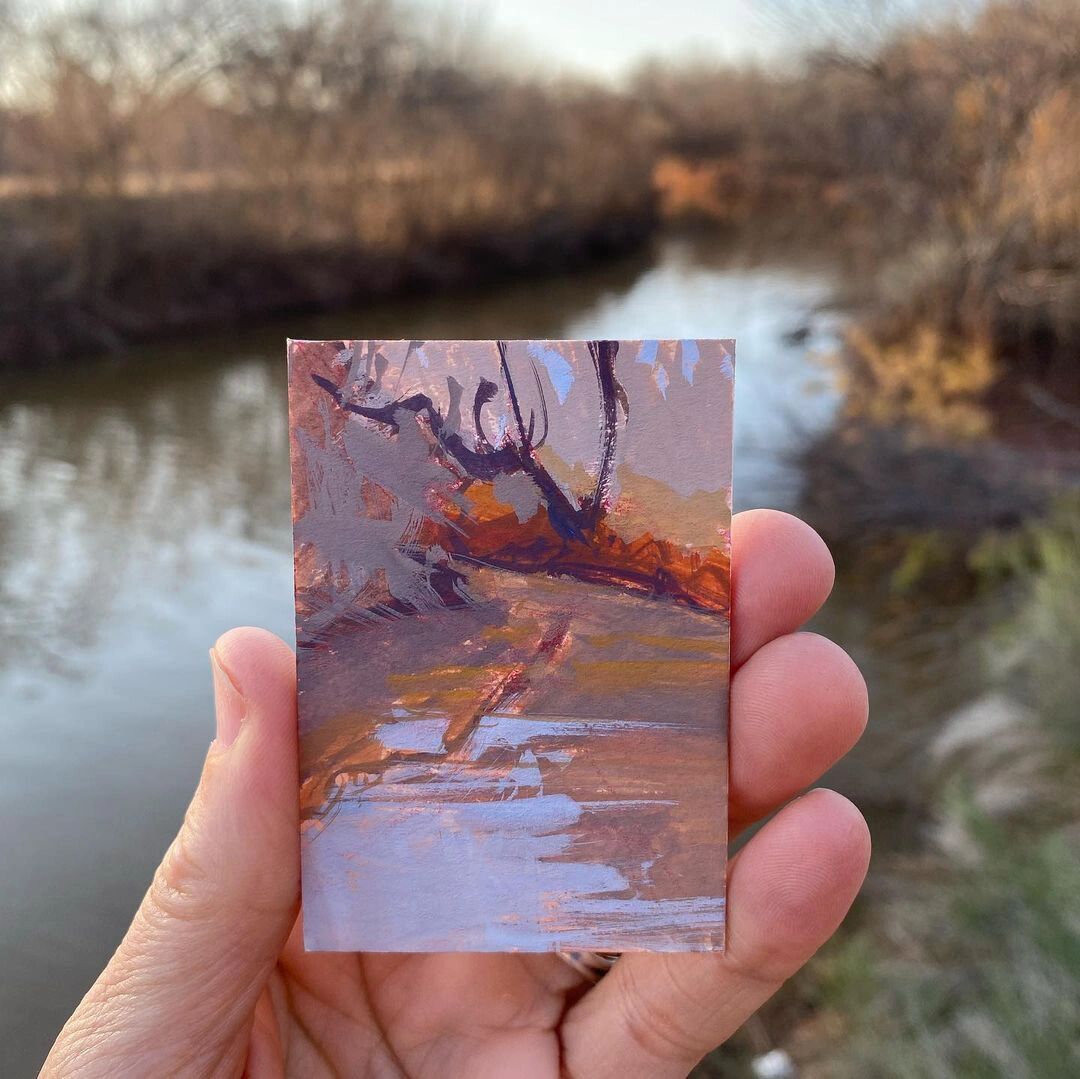 sucker_viewer's tweet photo. Just spent 90 mins immersing in a watercolor landscape workshop—playing with pigments, chasing soft edges, and making my first piece that doesn’t look like a puddle!  What’s your go-to small art joy https://t.co/PrFyy7Fj3v