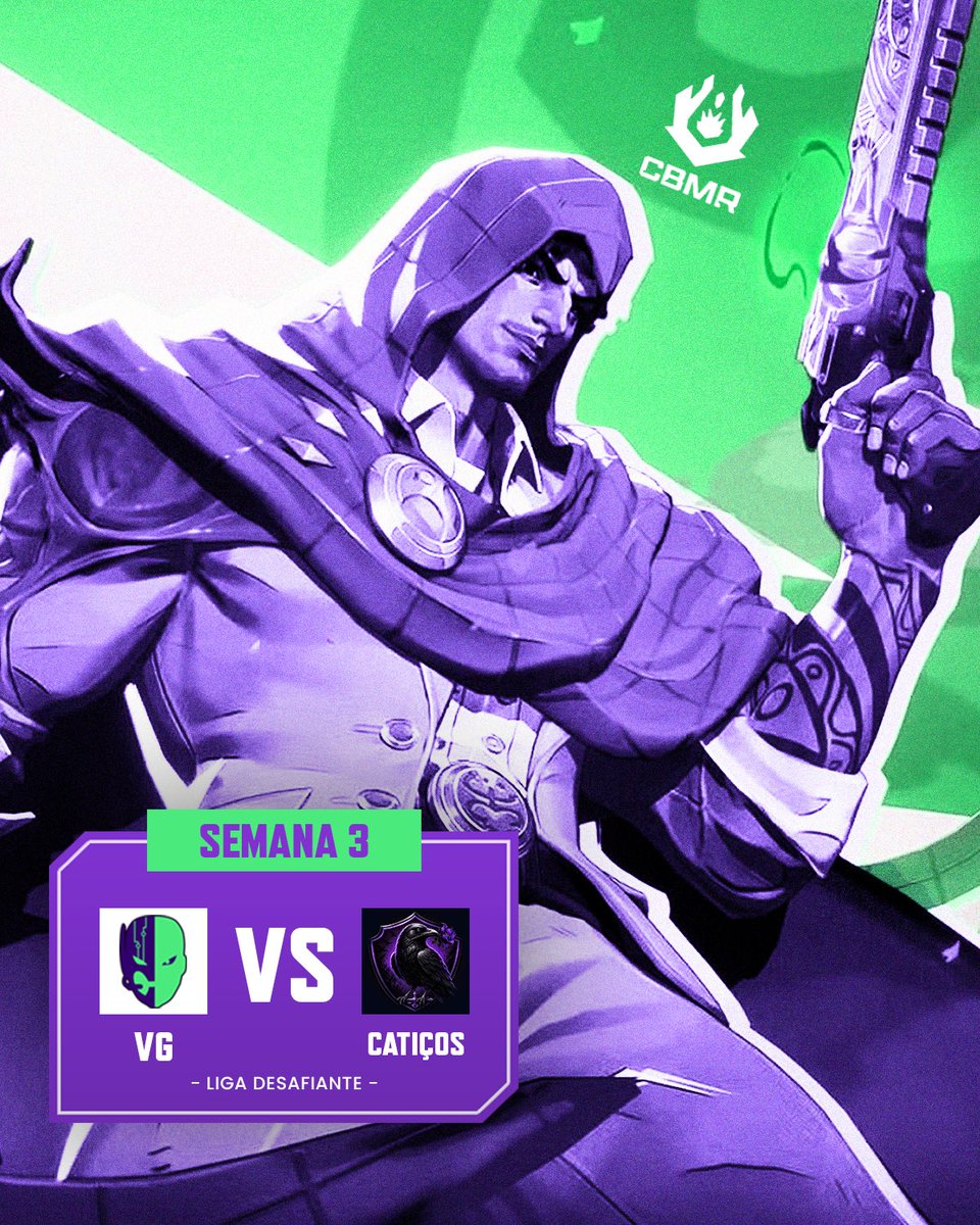 teamvirtualgang's tweet photo. VGDAY!
Hoje enfrentaremos a Catiços em mais uma batalha buscando o título do CBMR Liga Desafiante 🇧🇷
Assista as partidas pela transmissão oficial e watchpartys parceiras!
🎨 @GamerAlta
#goVG #ConnectedToWin https://t.co/DjkwiygxNM