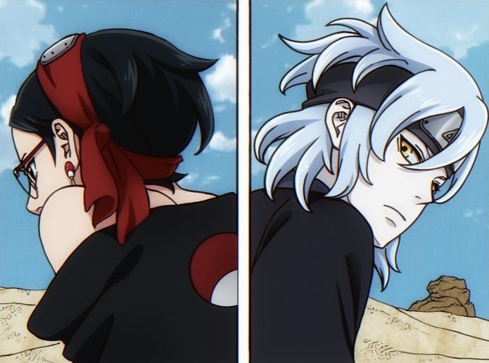 jack_mardo92127's tweet photo. Sarada doesn't have any real friends during the time skip. 

The only friend I'm sure will never change is Mitsuki.

#BorutoTwoBlueVortex https://t.co/wlKOmLgAwF