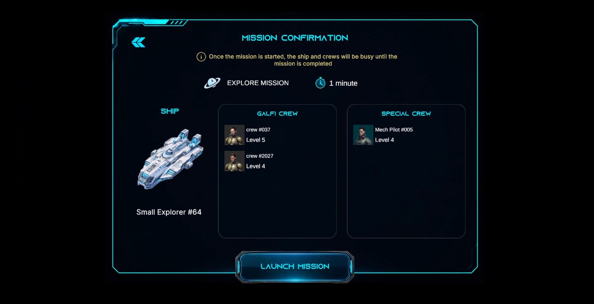 GalFiOfficial's tweet photo. 👾Early look at GalFi gameplay!👾

🛸Send your ships on missions
💰Earn rewards when they return
⏳Choose your mission duration and manage your fleet
🏁Build the foundations of the core gameplay loop

This is just the beginning — more missions and systems are on the way.

What type of missions do you want to see next? 👇
#GalFi #Web3Gaming #SpaceStrategy