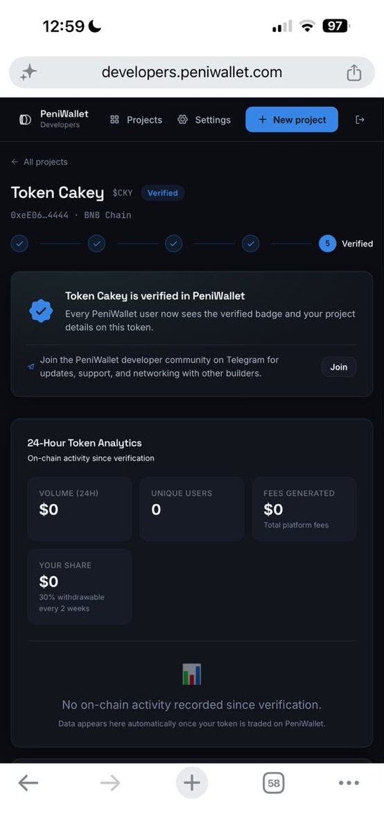 TheZaphnath's tweet photo. 🚨 CAKEY IS NOW VERIFIED ON PENIWALLET! ✅

You can now buy $CKY with confidence and go to sleep. 😴🍰

The verification is done. The cake is ready. 🎂

Get in early, secure your $CKY and let the market do its thing. 👀📈

$CKY | #Cakey #Peniwallet https://t.co/VmOyy50oTd
