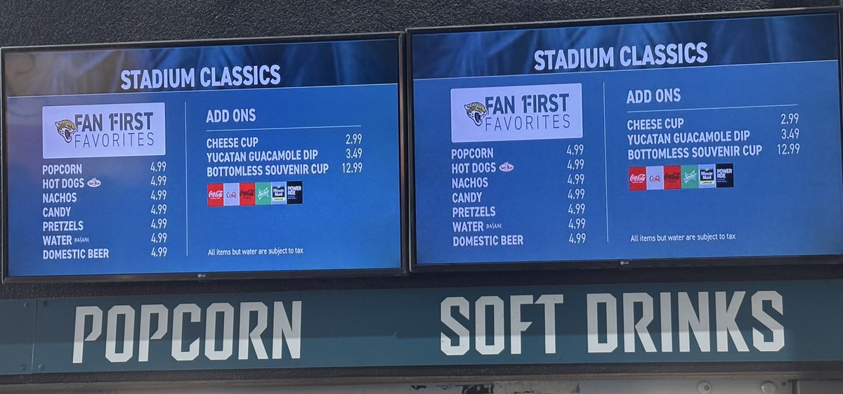 ESPNdirocco's tweet photo. New EverBank Field pricing for this season. https://t.co/6zluJqt2h8