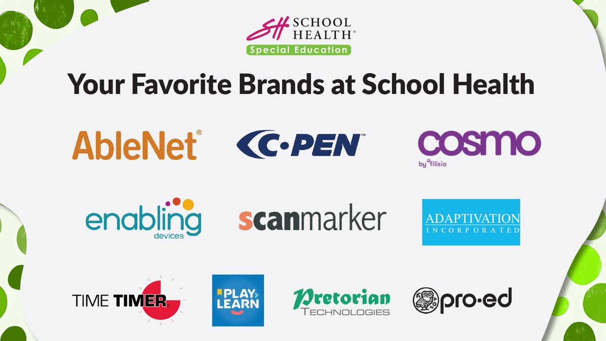 SH_SpecialEd's tweet photo. From communication and learning tools to sensory solutions and assistive technology, School Health carries trusted brands to help SPED professionals support every student’s unique needs.

Explore the brands you know and discover new solutions ➡️ https://t.co/vq6Tp4Kjun https://t.co/jwvEXlF8AH
