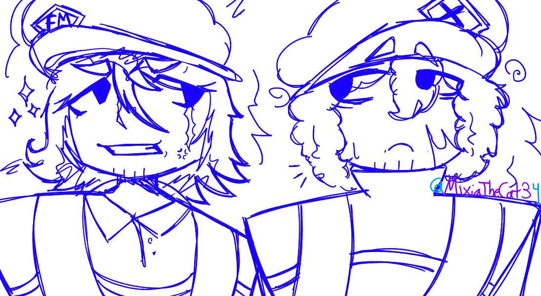 MixiaTheCat34's tweet photo. ❤️FM &amp; X🩵
⭐️Lazy post⭐️

- I am still working on this in school, still a sketch, i would leave it like that for now (cuz i'm on my second period)

still looking weird, but I would fix it later

see ya' ✨

#SMG4FM #SMG4X #SMG4Fanart #SMG4 #Art #DigitalArt https://t.co/v6xtC3fgdk