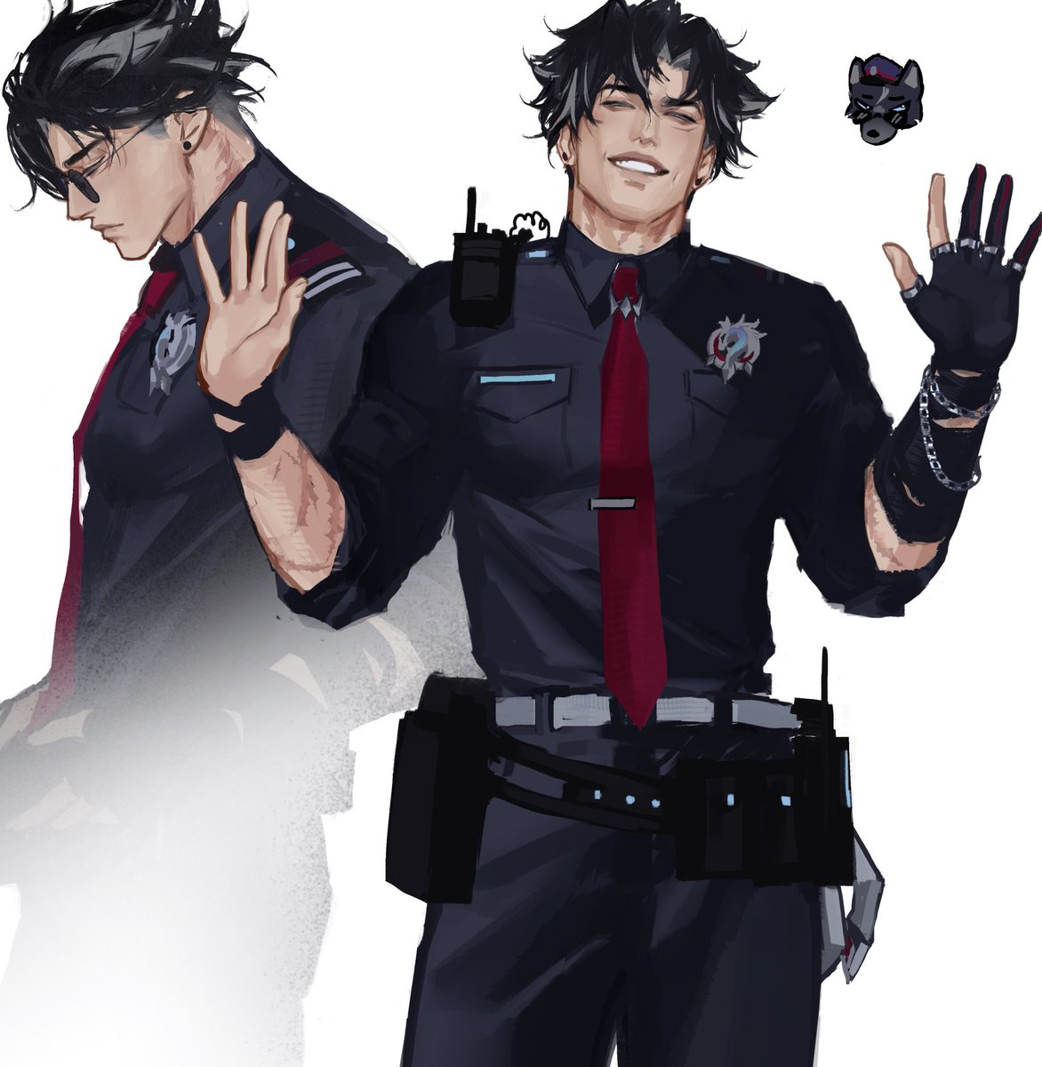 boketto_X's tweet photo. Arrest me pls #Wriothesley https://t.co/G0hdol4fMj