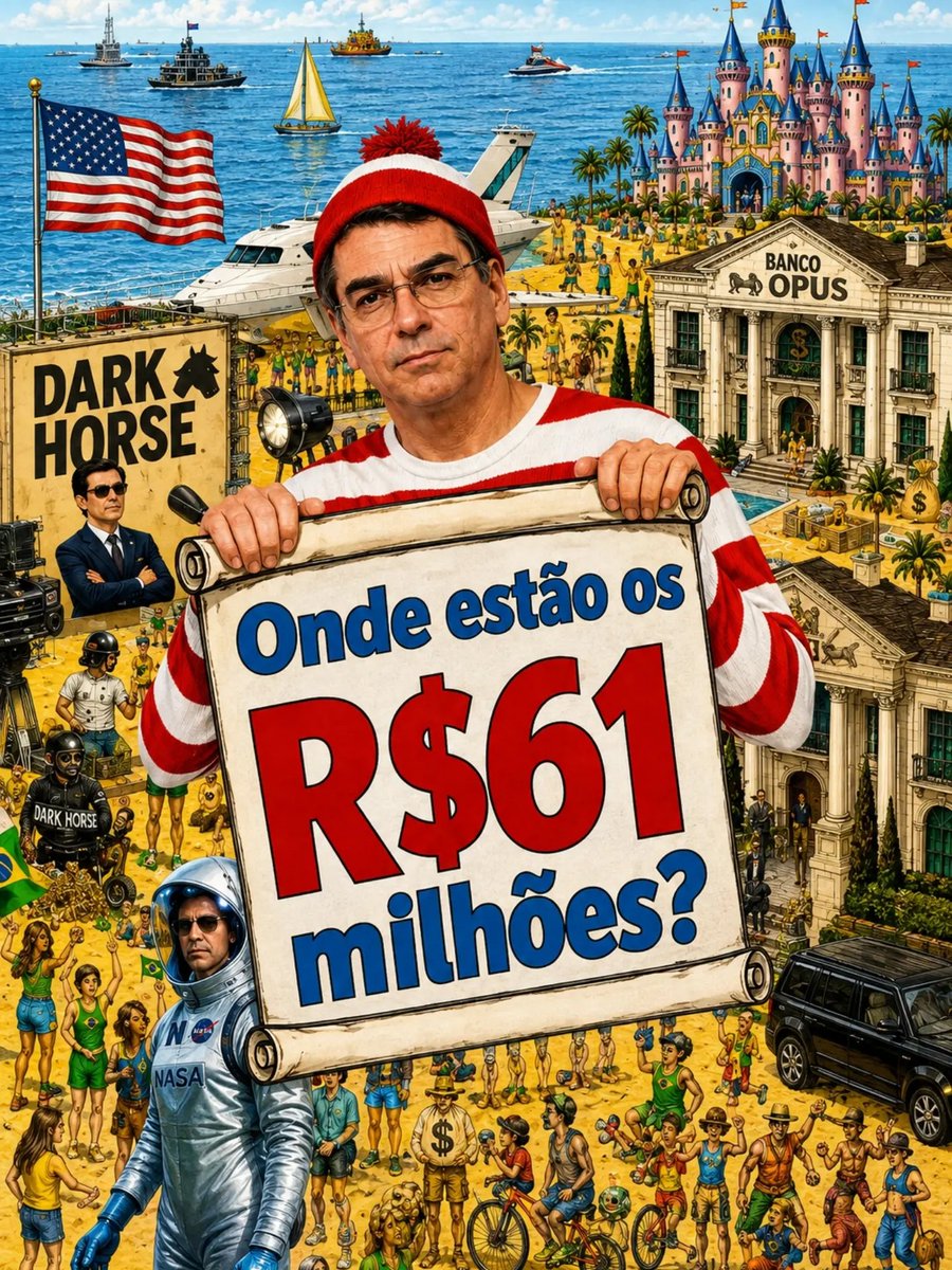 Rogeriononatosa's tweet photo. 🚩🚩BOA TARDE MILITÂNCIA!
Estamos há 90 dias esperando explicações do Flávio Bolsonaro sobre os 61 milhões recebidos do banco Master.

TARIFLÁVIO BOLSOMASTER
FARSAJATO NUNCA MAIS 
INVESTIGUEM FLÁVIO BOLSONARO 

Não era dinheiro privado. Era dinheiro público roubado. https://t.co/Jp3PnAHAgU