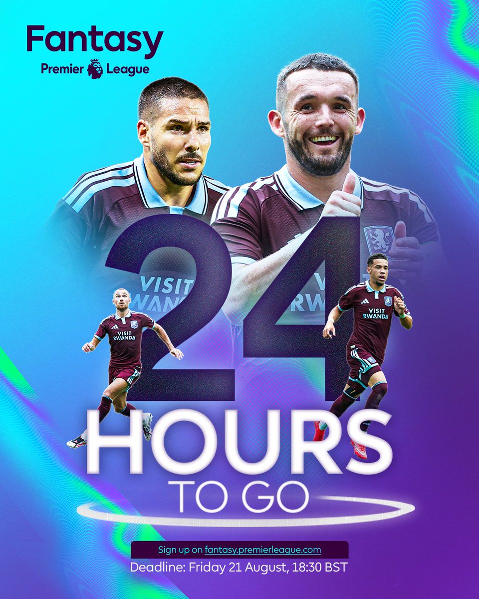 AstonVilla's tweet photo. It's time to get your #FPL team locked in, Villans 👀