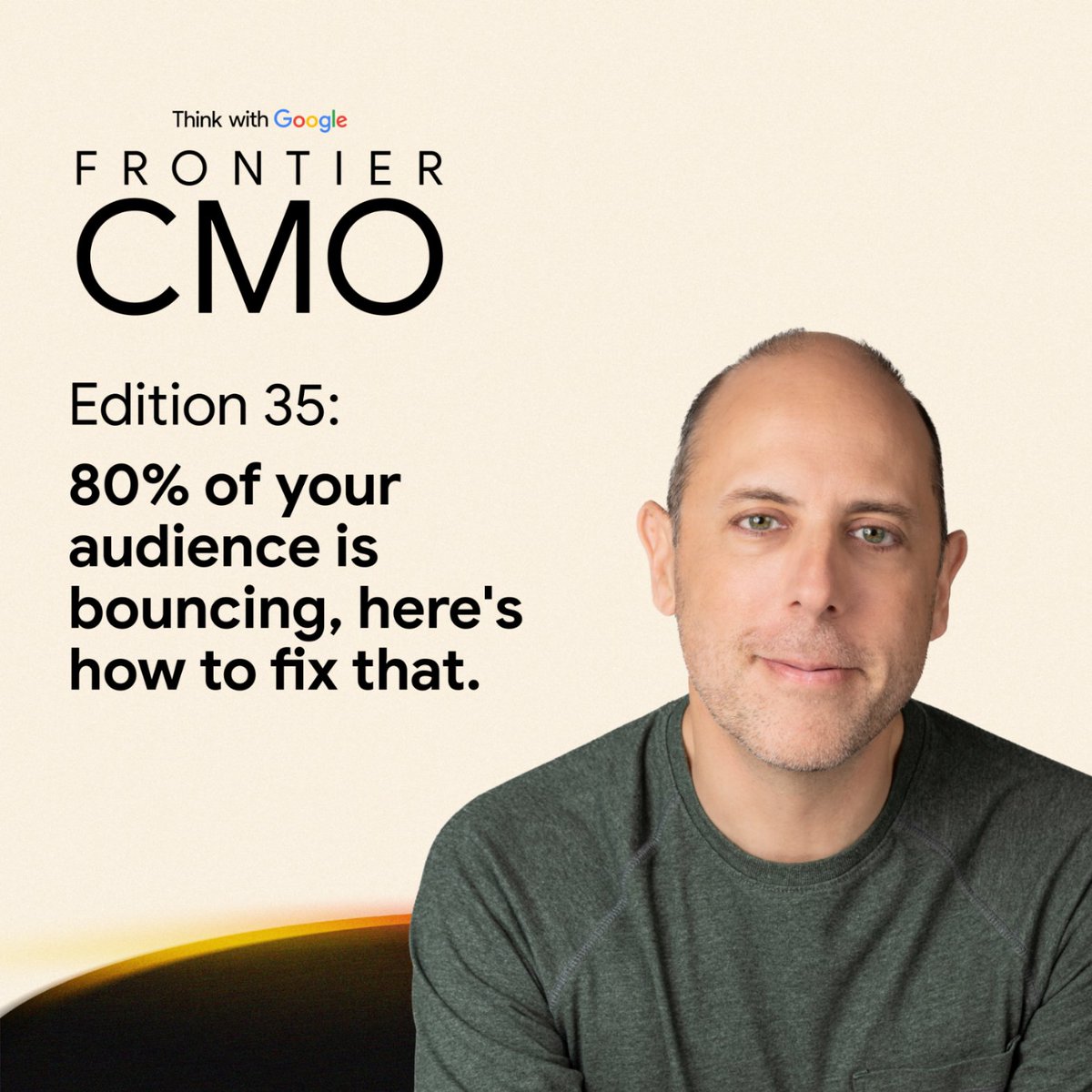 ThinkwithGoogle's tweet photo. Enterprise brand content often tricks people into clicking high-volume noise, only for visitors to bounce and mentally mark the brand as irrelevant. 

In @JoshuaSpanier’s recent #FrontierCMO conversation, @agansca, founder of @KnotchInc, breaks down what it actually takes to build customer love  👉 https://t.co/yWFTTBEBZb