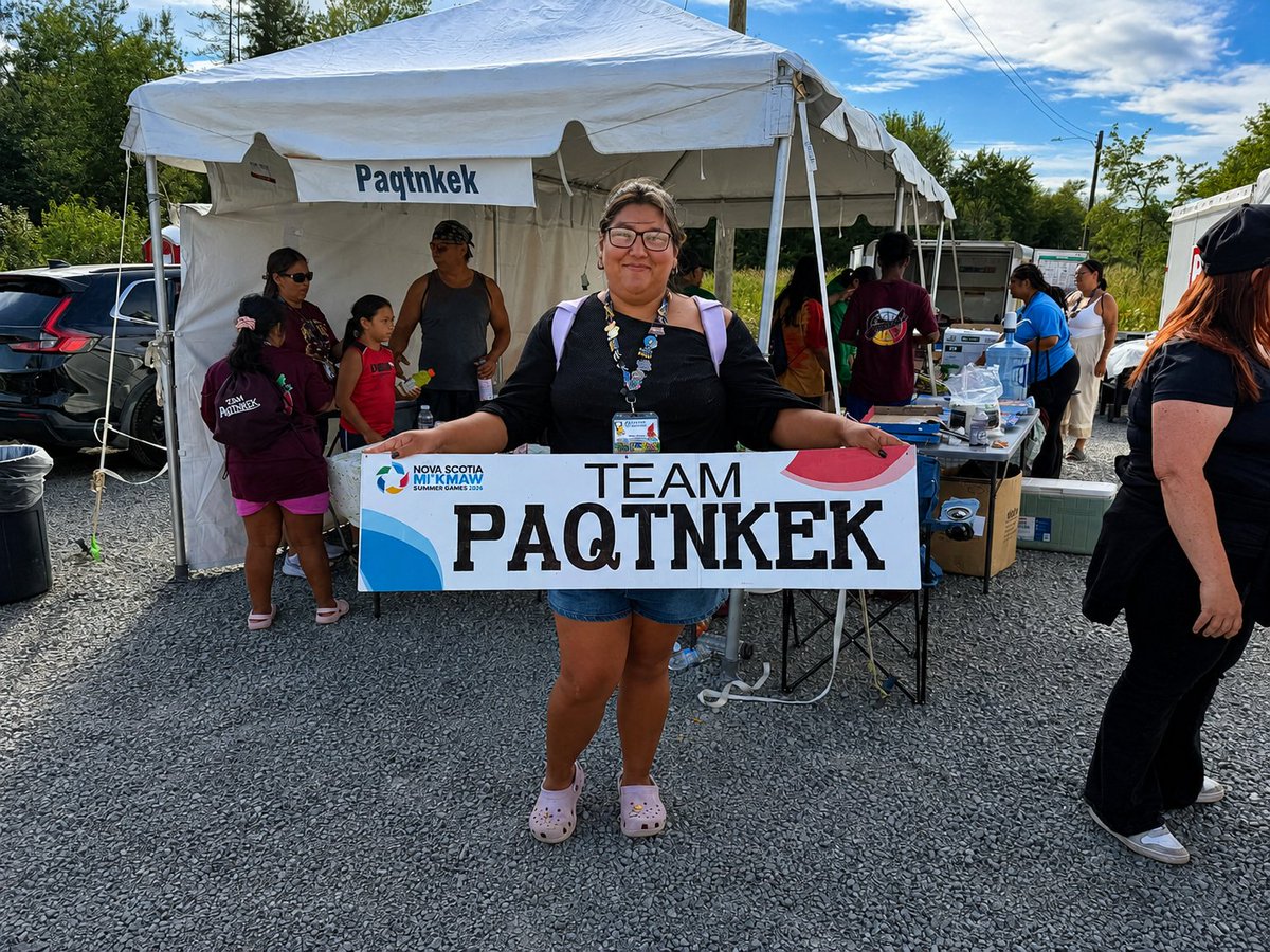 NexGoldMining's tweet photo. Proud to be on the ground volunteering at the 2026 Nova Scotia Mi’kmaq Summer Games!
Each white roof represents a Mi’kmaw Nation competing at the Games. As a sponsor, NexGold is proud to support athletes from across Mi’kma’ki as they pursue their dreams for gold. 🥇
$NEXG $NXGCF https://t.co/VVXGPJtSaC