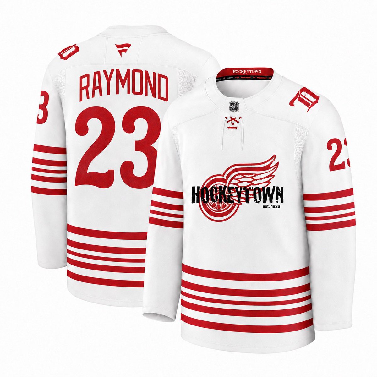 malicatstan's tweet photo. Last year’s centennial jersey was perfect. Why not make it white, maybe slap Hockeytown over the logo, and run with it for HTR? https://t.co/WOSQafdG2K