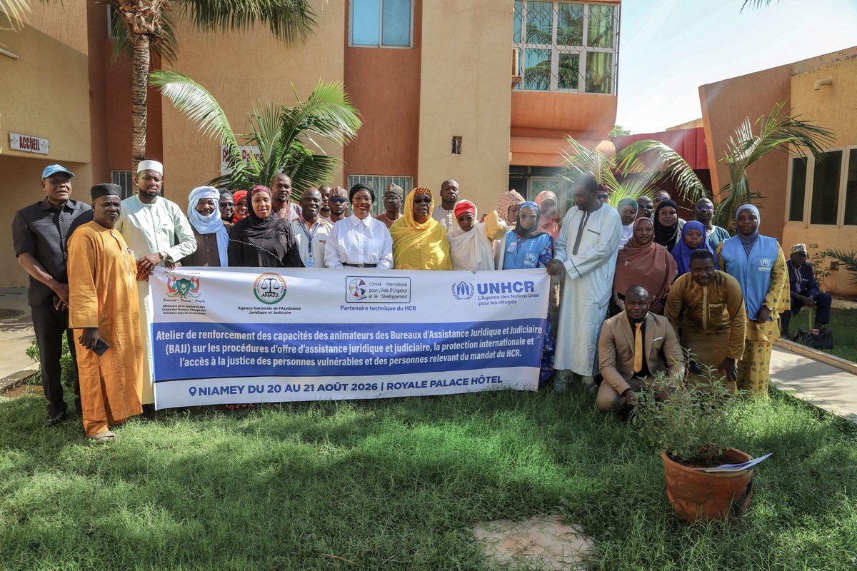 UNHCRNiger's tweet photo. 📍 Niamey, le Ministère de la Justice et des Droits de l'Homme via l'Agence Nationale de l'Assistance Juridique et Judiciaire ANAJJ, avec l’appui du HCR, forme 30 animateurs des Bureaux d'Assistance Juridique et Judiciaire (BAJJ) ⚖️.

 (1/2) https://t.co/zdXry651Oh