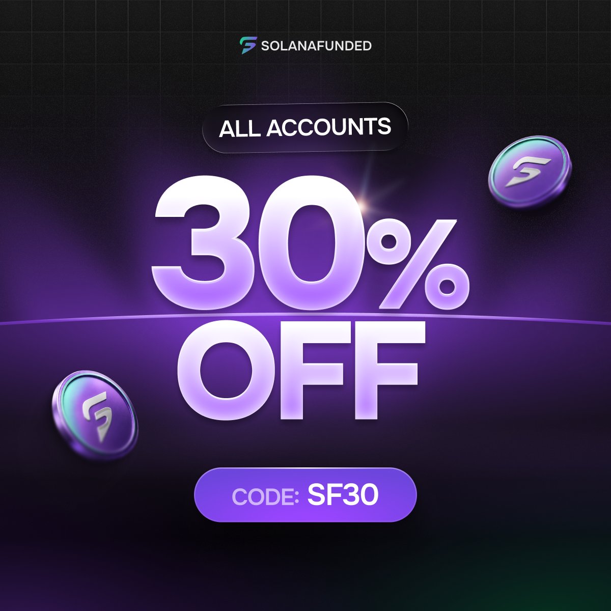 solanafunded's tweet photo. Now’s the best time to start your challenge.

Get 30% OFF on all accounts with code: SF30.

Start your challenge today.

https://t.co/0y4ZceBK3R https://t.co/MyKmoGvz4y