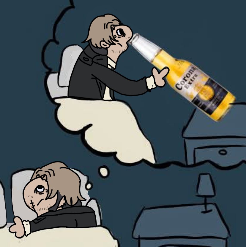 vector___xd's tweet photo. La cerveza no puede salir de su cabeza
#chainsawman #kishibe https://t.co/siGH2IWEYo