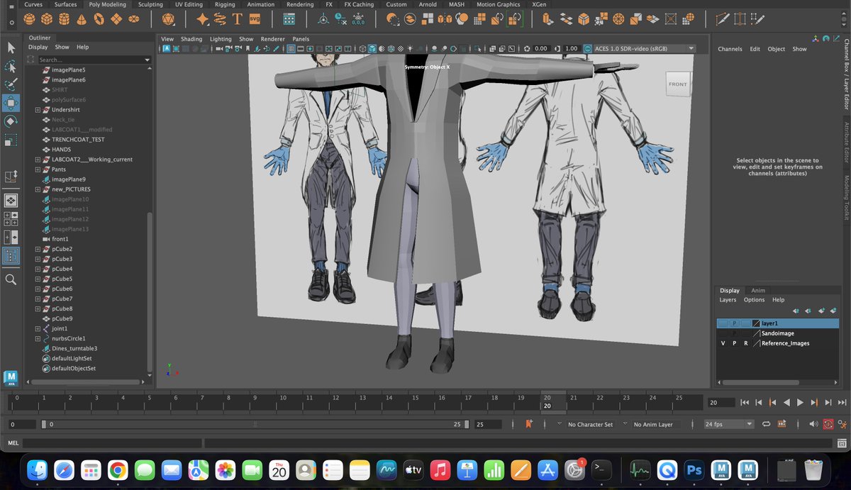 Jahanald's tweet photo. this was alota harder than i thought😭😭

modelling the skirt part of my scientist oc was humbling in #Maya3d https://t.co/c5BlCEOrdO