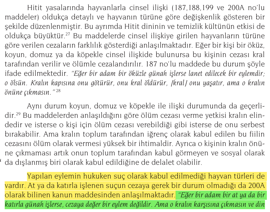 urukbatur's tweet photo. @Hittitia Bütün hayvanlar için öyle değil; öküz, koyun, domuz ve köpek için geçerli bu dediğin. At ve katırla ilişkiye girmenin ise ceza gerektirmeyen bir durum olduğunu söylüyorlar. Niye acaba? https://t.co/YWZzjGiSen