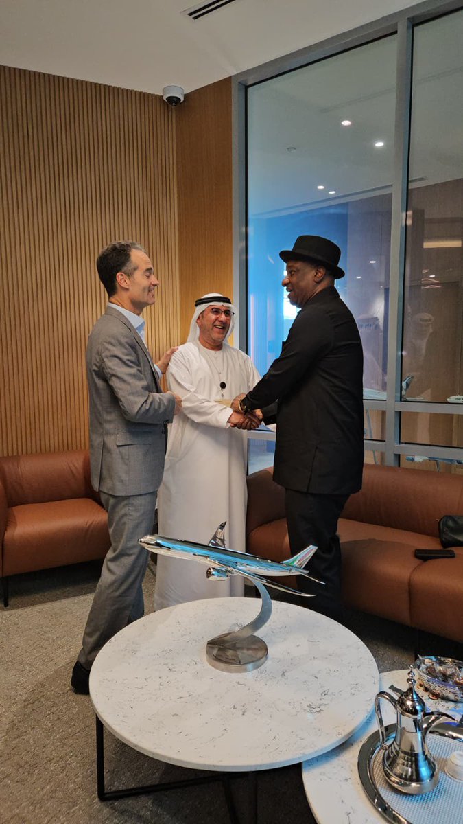 fkeyamo's tweet photo. Today in Abu Dhabi, the United Arab Emirates, I had the privilege of engaging the leadership of Etihad Airways on the next chapter of Nigeria–UAE aviation relations.

Our discussions focused on the final steps towards the commencement of Etihad’s daily Abu Dhabi–Lagos service from March 18, 2027, and, importantly, on how we can build a broader strategic partnership around connectivity, investment, training, technology and cargo.

I also visited Etihad Aviation Training and Zayed International Airport to explore opportunities for capacity building and import other ideas from Abu Dhabi’s world-class aviation ecosystem.