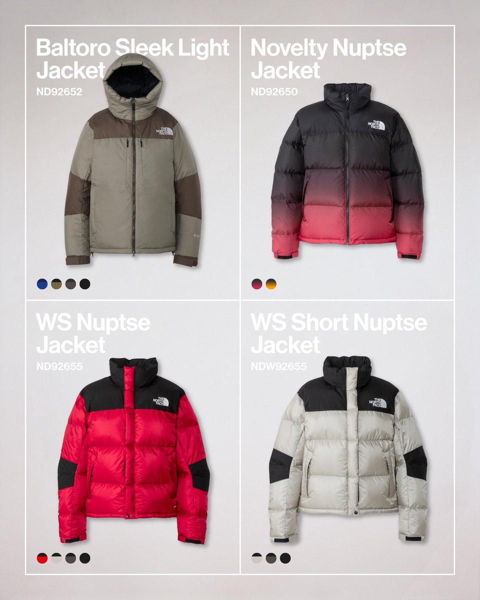fullress's tweet photo. THE NORTH FACE 2026年 秋冬コレクション ジャケットアイテムの先行予約が8/31 11:59まで受付 (ザ・ノース・フェイス)

https://t.co/aQevkHi0MP https://t.co/GqNZxIqFRb
