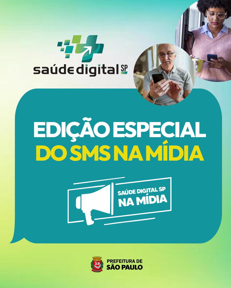 saudeprefsp's tweet photo. 📰💙 Edição especial do SMS na Mídia.

O Saúde Digital SP foi destaque na imprensa! Confira as principais notícias sobre a nova iniciativa da Secretaria Municipal da Saúde para ampliar e facilitar o acesso da população aos serviços de saúde.

📲 Deslize e confira! https://t.co/piBy9AhImO