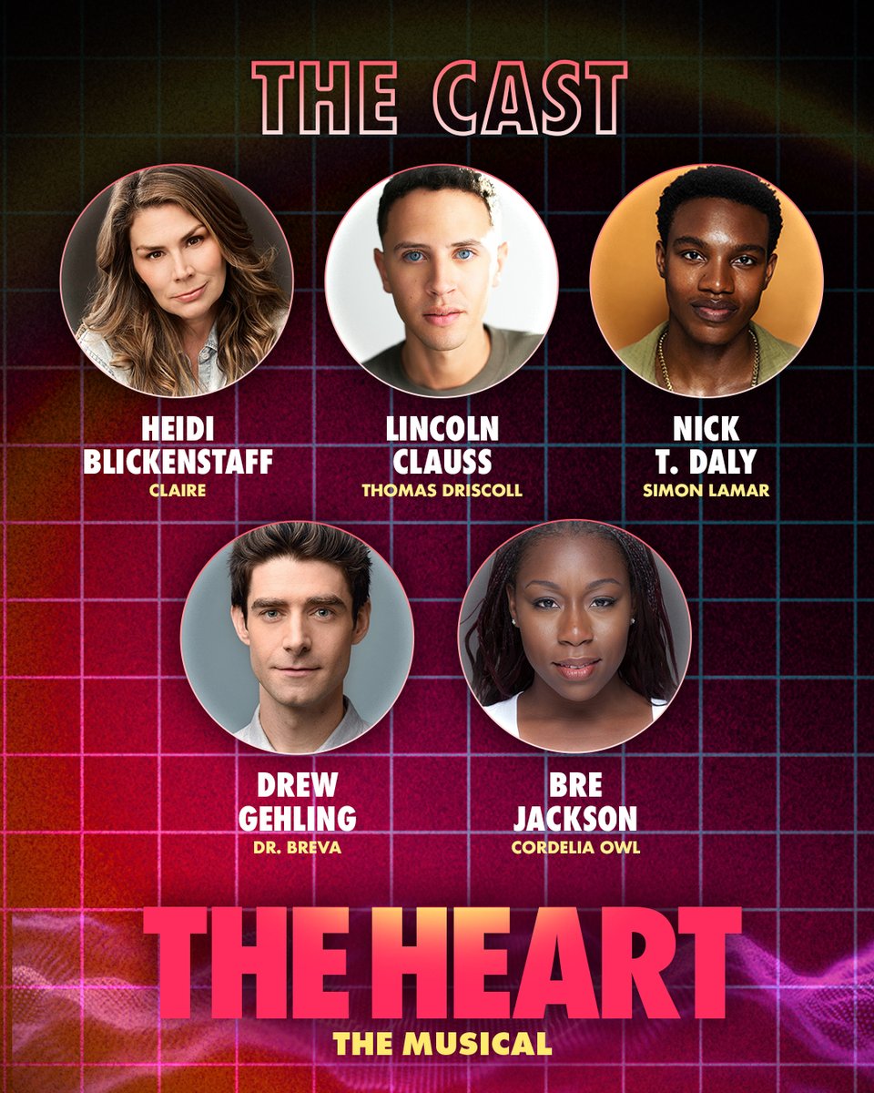 roundaboutnyc's tweet photo. This cast makes our heart skip a beat. 

Introducing the company of THE HEART. Performances begin October 8. https://t.co/V6J9btxLZq