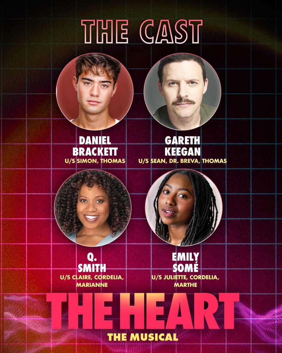 roundaboutnyc's tweet photo. This cast makes our heart skip a beat. 

Introducing the company of THE HEART. Performances begin October 8. https://t.co/V6J9btxLZq