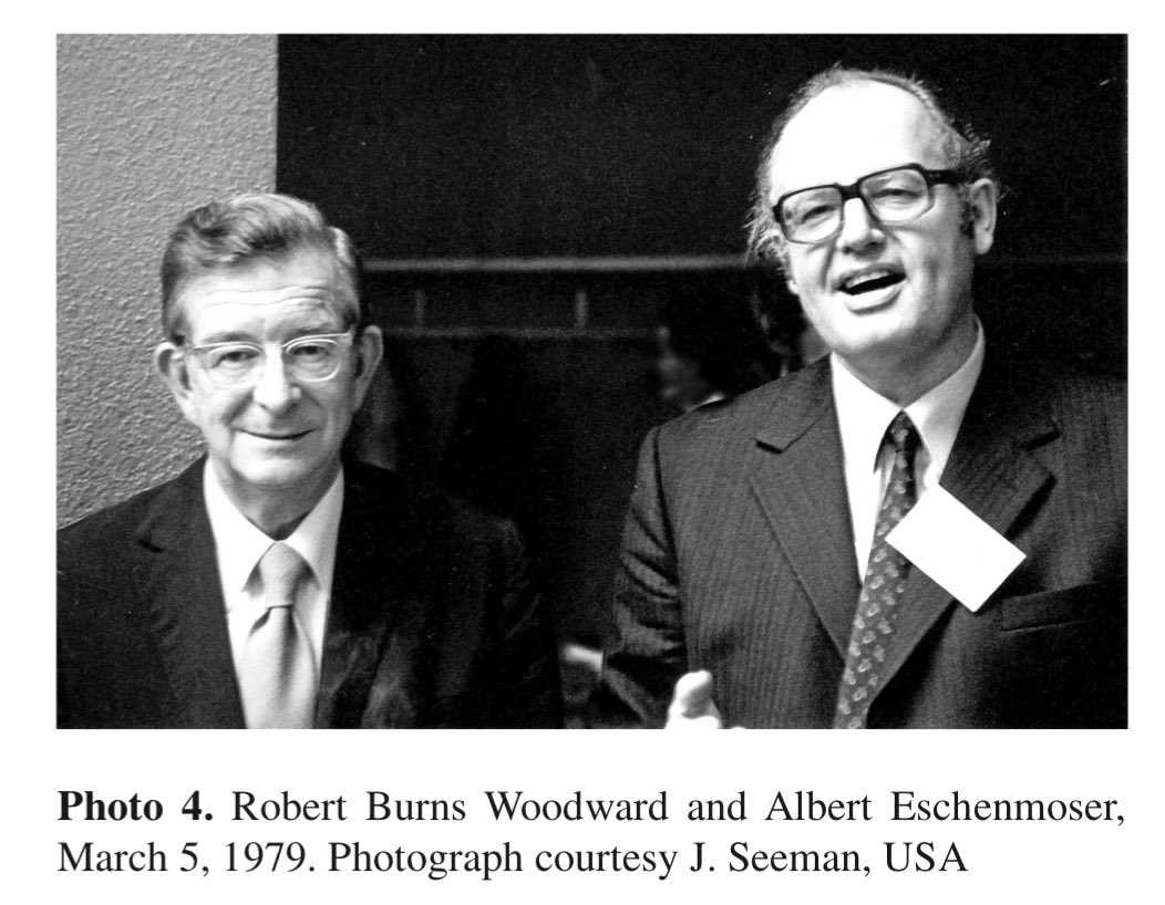 taurine__'s tweet photo. After a few years, Woodward and Eschenmoser would achieve, through an intercontinental collaboration, what is known as “the Everest of Organic Synthesis” - the monumental total synthesis of vitamin B12, which would take approximately 16 years, 80 steps, and 100 chemists. https://t.co/bzDgUfjmZR