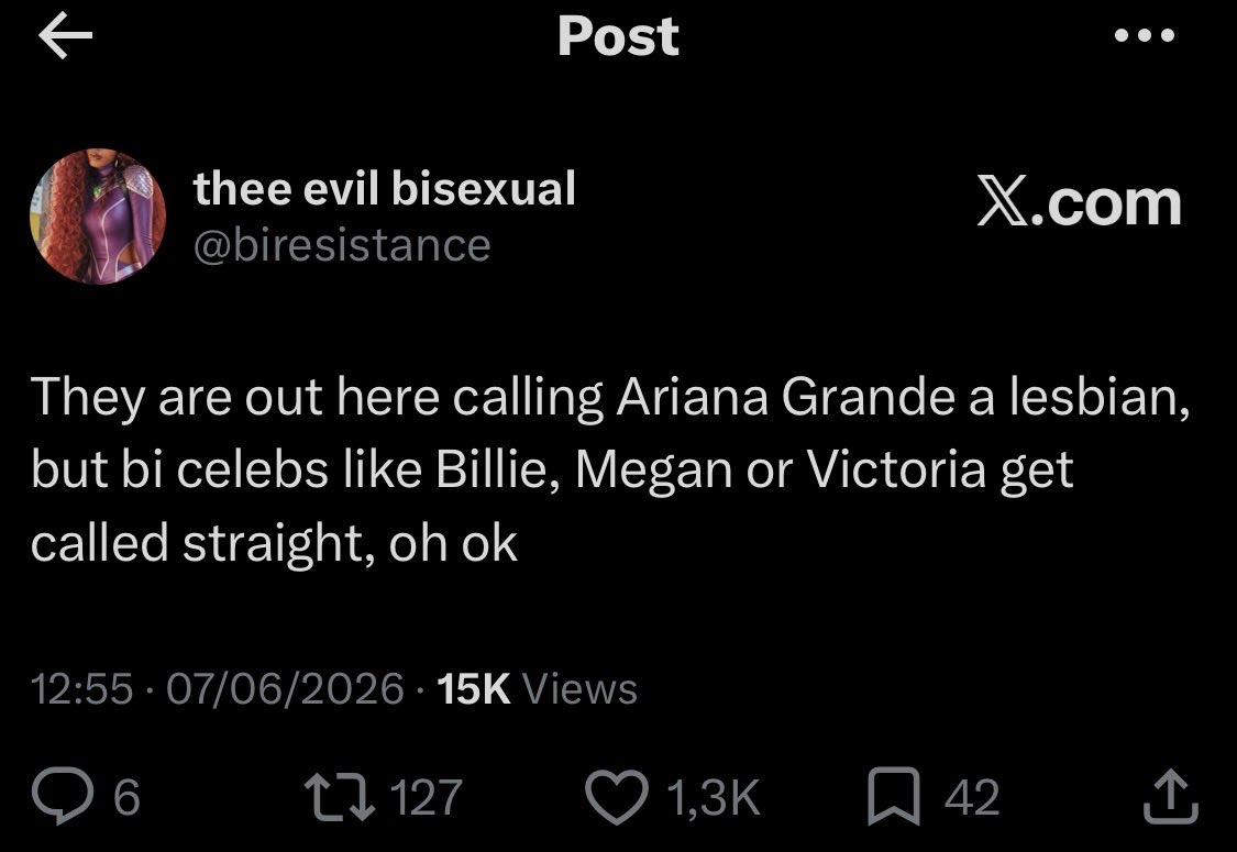 biresistance's tweet photo. Every straight woman is queer before bisexual women. https://t.co/RAViCbvGSY