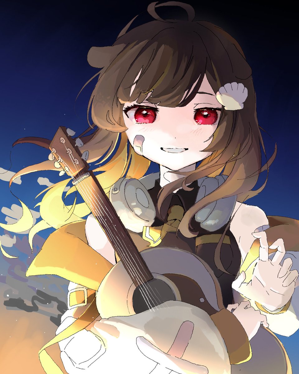 pear_garden's tweet photo. 夜明けと蛍 #らこあーと https://t.co/YGlahcpoOD