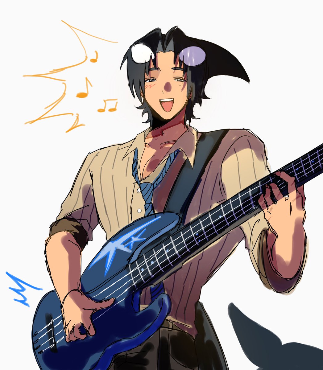 hopelessabysss's tweet photo. I like this Tomaki who played the guitar in his music club when he was in the university 

#oc https://t.co/6jLHSDZfGr