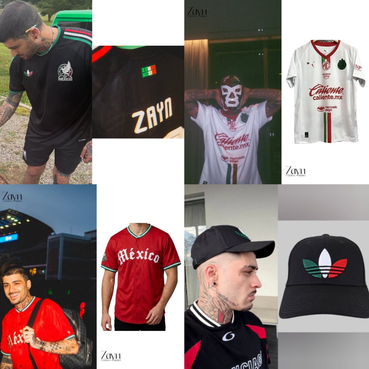 speaknow_louis's tweet photo. pero zayn teniendo colección de merch de méxico y usándola, porfavor lo mucho que nos ama 🥺 https://t.co/6ltBVwvDjY