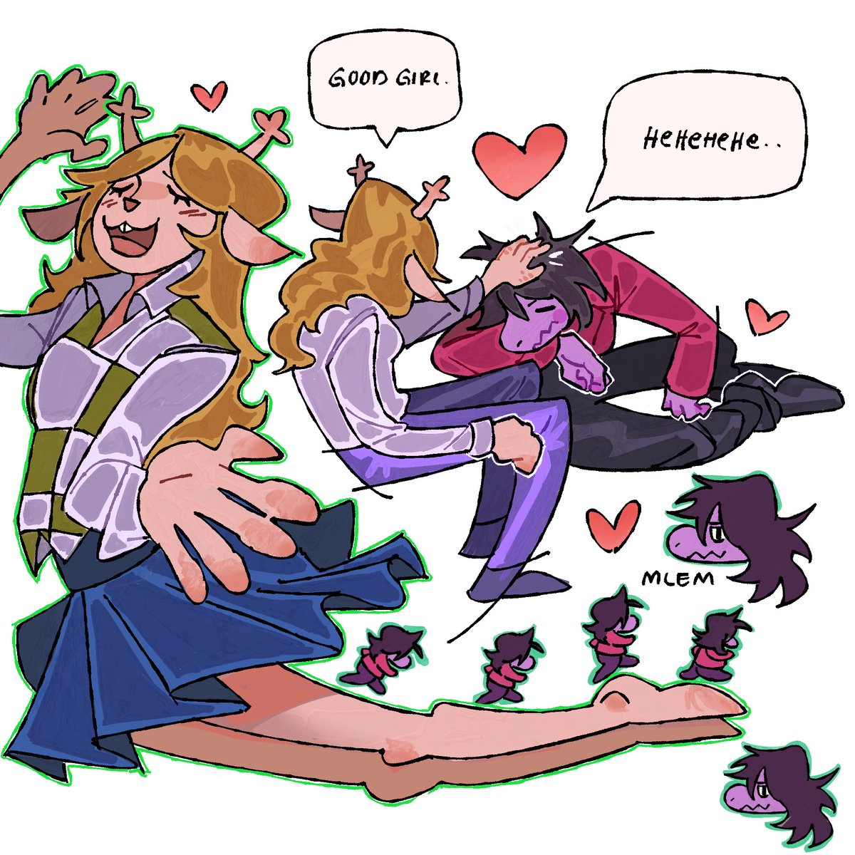puddingloml's tweet photo. #suselle #deltarune https://t.co/oA0XA4aini