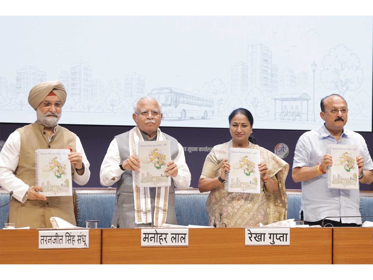 ani_digital's tweet photo. Delhi Master Plan 2047 unveiled: Focus on Transit-Oriented Development, sustainable urban growth
Read @ANI Story | https://t.co/1rxfYS95mx
#DelhiMasterPlan #Development #UrbanGrowth https://t.co/fCiiXLBPSd