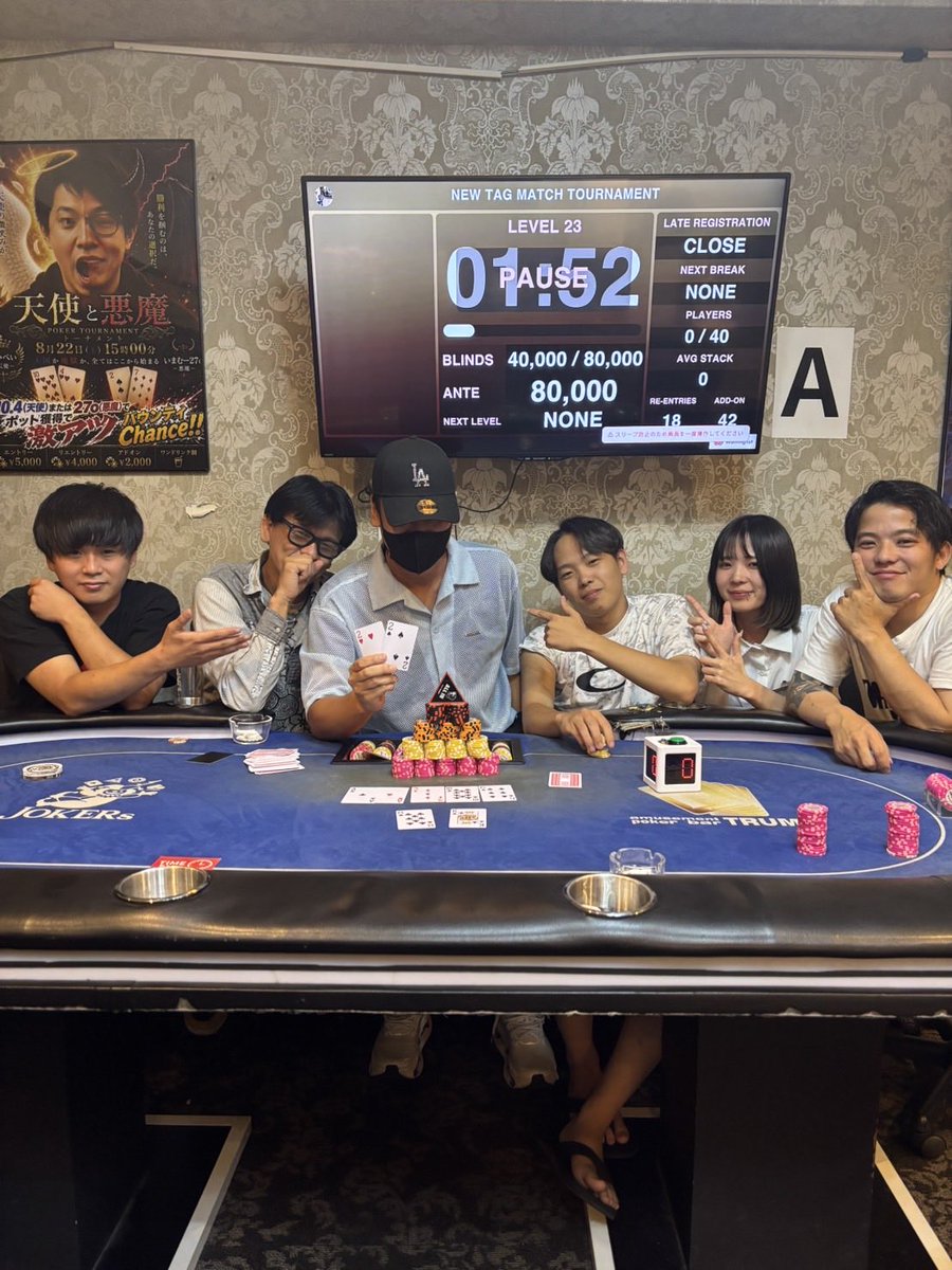 CASINOBARTRUMP1's tweet photo. 本日行われた
🤝タッグマッチトーナメント🤝
🥇1位　たけさん&amp;ツリイさん
🥈2位　ディーラーゆうま&amp;ディーラーゆうや

🎰ラッキーデイリートーナメント
🥇1位　ぶいぶいさん

おめでとうございます🎉 https://t.co/l3dVfNYyKl